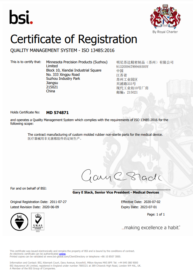 ISO 13485:2016 Certification - China